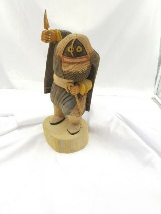 Vintage Hopi Ogre Woman Ted Francis Native American Kachina Doll Signed