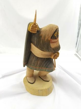 Vintage HOPI Ogre Woman Ted Francis Native American Kachina Doll Signed 4
