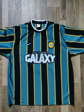 Vintage La Los Angeles Galaxy Football Home Shirt 1997 1998 Nike Usa Mls Jersey