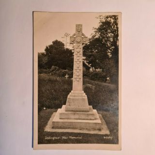 War Memorial,  Dullingham - Old Postcard (1933)