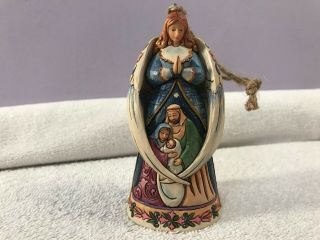 Christmas Ornament Jim Shore Angel With Nativity On Gown Ch4288