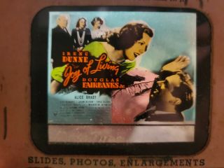 Joy Of Living Glass Movie Slide Irene Dunn Douglas Fairbanks