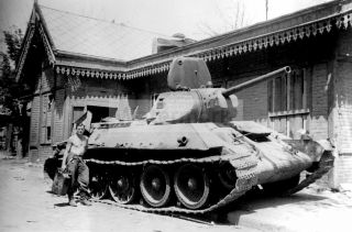 Ww2 Photo Soviet Tank T - 34,  Captured By The Viking Division 1304