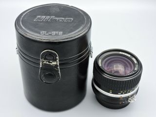 Vintage Nikon Ai Nikkor 28mm F/2.  8 Lens With Cl - 31s Black Case
