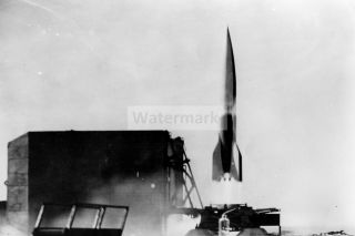 Ww2 Photo The Launch Of The German V - 2 Rocket At A Military Training Ground 743