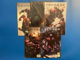 Marvel Carnage 1 - 5 Complete Zeb Wells 1st App Scorn