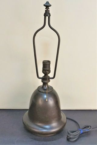 Antique Bradley & Hubbard Lamp Base For Slag Or Leaded Glass