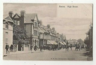 Ascot High Street Berkshire 1 Nov 1904 Vintage Postcard He Ree 325c