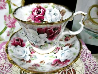 Royal Albert Tea Cup And Saucer Summer Bounty Series Roses Teacup Pearl Rose