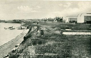 Lee - On - The - Solent - The Western Shore With Seaplane - Old Postcard View