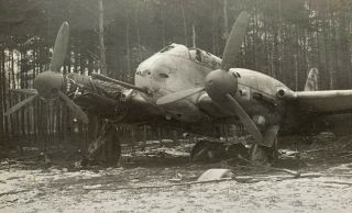 WWII Captured Luftwaffe Messerschmitt Me 410 German Aircraft Orig Vintage Photo 2