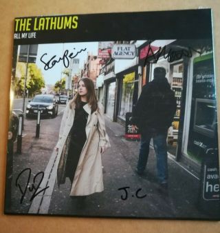 The Lathums - All My Life Signed By Whole Band Clear Vinyl /