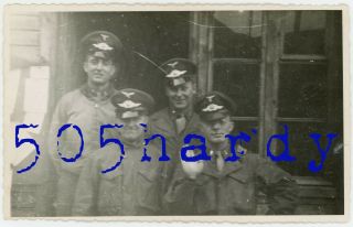 Wwii Us Gi Photo 3482nd Gis Us Captured German Luftwaffe Caps " Hitlers Gestapo "