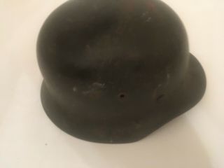 Captured German Helmet During Battle Of The Bulge