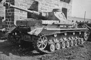 Wwii Photo German Tank Pzkpfw Iv Captured By The Allies In Sicily 1278