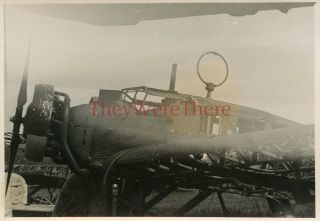 Wwii Photo - Us Gi View Of Captured German Junkers Ju 52 Transport Plane