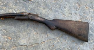 Antique 12 Ga.  Shotgun Double Barrel Sxs Gun Parts