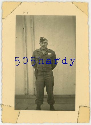 Wwii Us Gi Photo - 60th Infantry Regiment Gi W/ Us Captured German P38 Holster