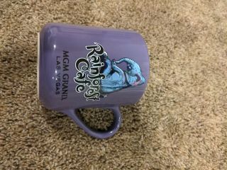 Rainforest Cafe Tuki Makeeta Elephant Vintage 1999 Large Coffee Mug Cup Purple