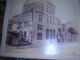 Antique Albumen Photograph Of Shop P.  J.  Smith Bristol Uk