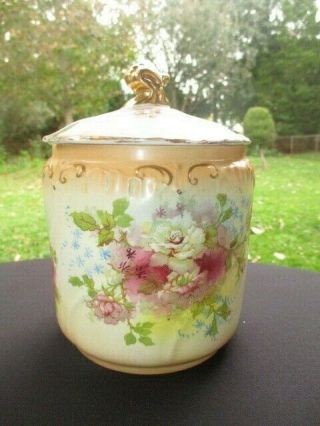 Sf & Co Royal Devon Victorian Large Preserves Jam Or Molasses Jar Blush Roses