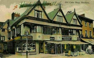 Banbury Old Cake Shop Street Postcard