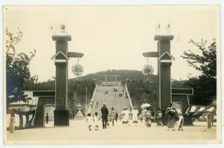 Vintage China Photograph 1924 Tsingtao Temple Shrine Qingdao Sharp Photo