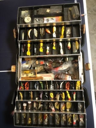 Antique Fishing Lures And Tackle Box