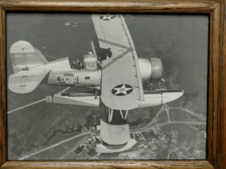 Wwii Era Photo Curtiss Biplane Soc - 1 Aviation