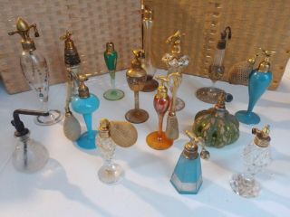 15 Collectible Vintage Antique Perfume Atomizers Varied Conditions Some Rare
