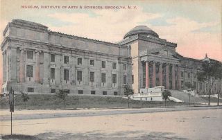 Brooklyn York Institute Of Arts And Sciences Museum Vintage Postcard Aa19311