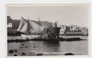 Old Real Photo Card Kyrenia Harbour Girne Cyprus - 1