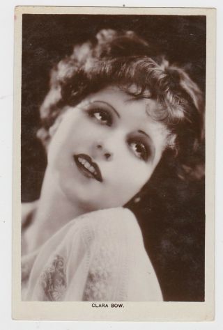 Old Real Photo Card Silent Movie Star Clara Bow Around 1930 Picturegoer
