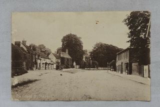Vintage Postcard The Village Street Windmill Inn Standon Hertfordshire Unposted