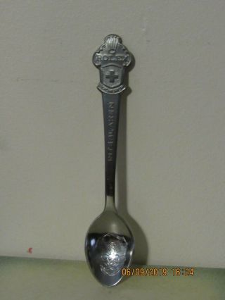 Vtg Rolex Silver Plate Souvenir Spoons Bucherer Of Switzerland Interlaken