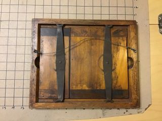 vintage 1800 ' s Magic Lantern: 8 X 10” Wooden Frame,  Stamped Century 2