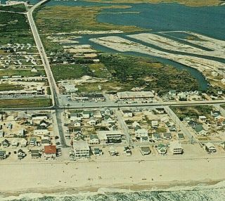 Fenwick Island Beach Delaware Vintage Aerial Birdseye View Real Photo Rppc 4166