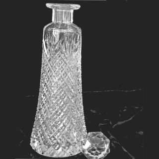 Antique Tall Cut Glass Perfume Bottle England Ca 1900 2