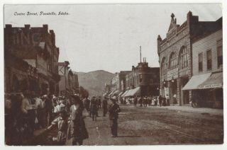 1909 Pocatello,  Idaho - Main Street & Storefronts - Vintage Postcard
