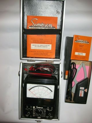 Simpson Multimeter Model 260 Series 6PM With Simpson AMP - CLAMP Model 150 2