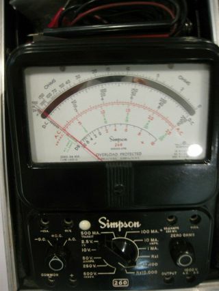 Simpson Multimeter Model 260 Series 6PM With Simpson AMP - CLAMP Model 150 4