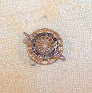 Vintage Daughters Of The American Revolution / Dar 14k Gold Member Pin,  Smaller