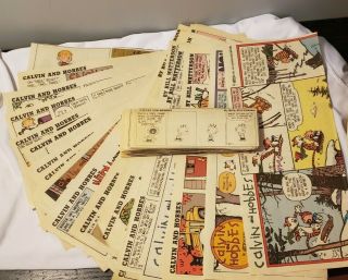 Calvin And Hobbes Bill Watterson Vintage Newspaper Comic Strips
