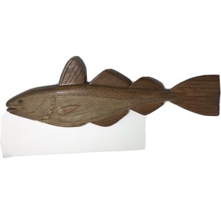 Vintage Large Hand Carved Hand Painted Wood Folk Art Fish 25” X 10”
