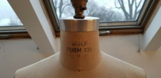 Antique Cast Iron Base Wolf Cage Dress Form Size 10 Collapsible Model 1990 4