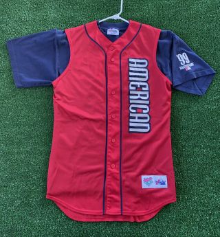 Vtg Majestic Ken Griffey Jr Authentic American 1999 All Star Game Jersey 90s M