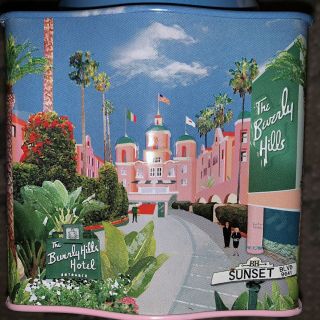 The Beverly Hills Hotel Vintage Candy Tin With Lid