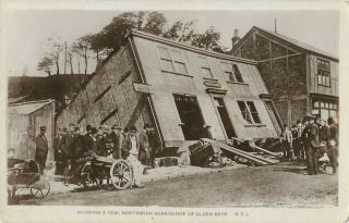 Cheshire Northwich Subsidence Of Olden Days Real Photo Vintage Postcard 5.  11