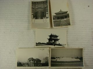 5 Antique China Peking Photographs Of Summer Palace And Others.  Circa 1919 Cp8