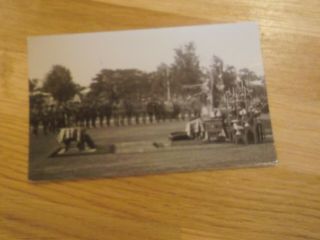 Vintage Real Photo Postcard Of Military Ceremony - Thought To Be India